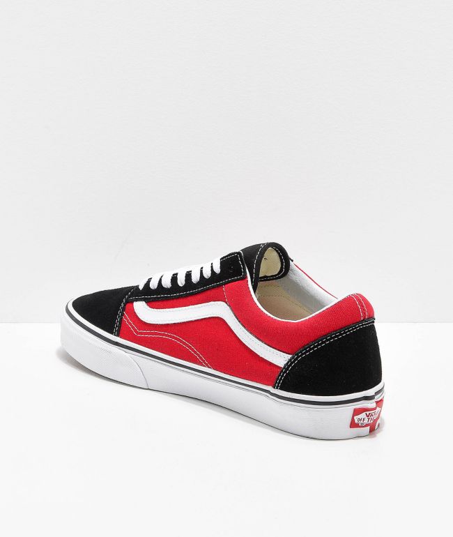 old skool vans rojos